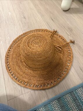 John Callanan Woven Straw Sun Hat in Brown